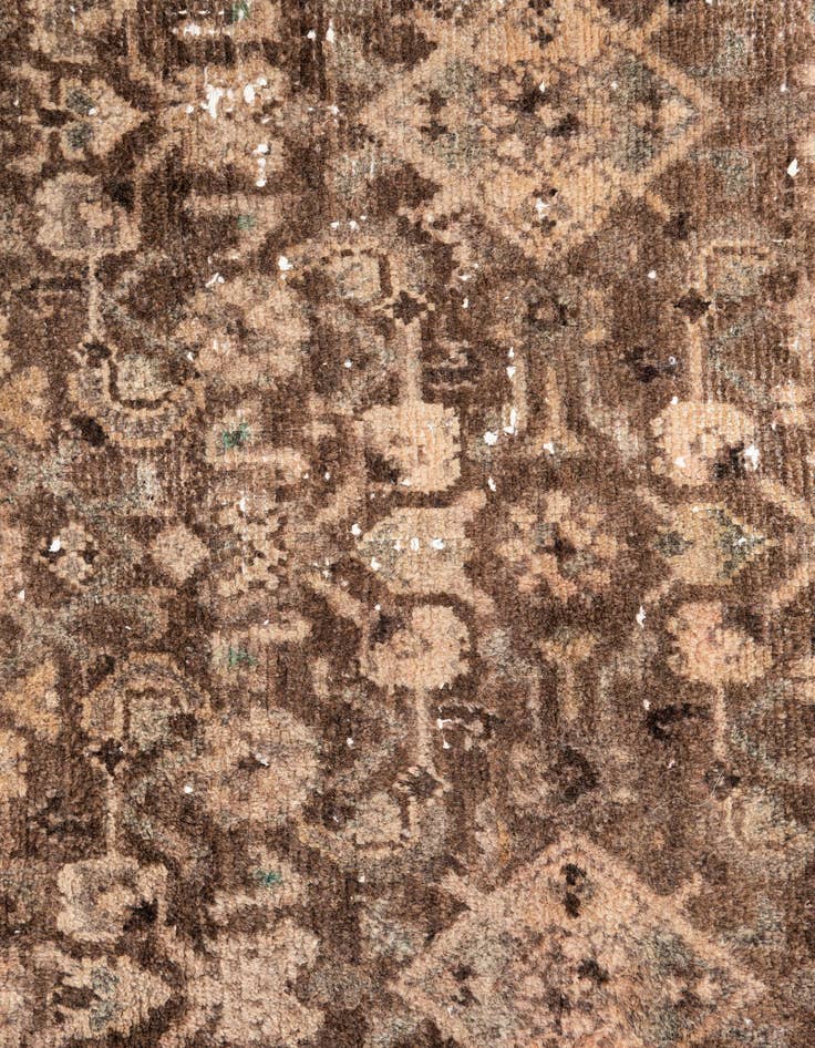 Detail image of  3' 7 x 10' 2  Hand Knotted Ultra Vintage Persian Wool Runner Rug