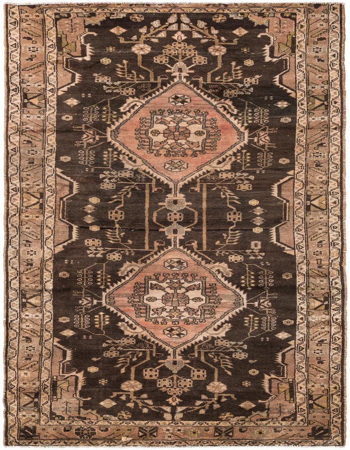  4' x 9' 2  Hand Knotted Ultra Vintage Persian W...