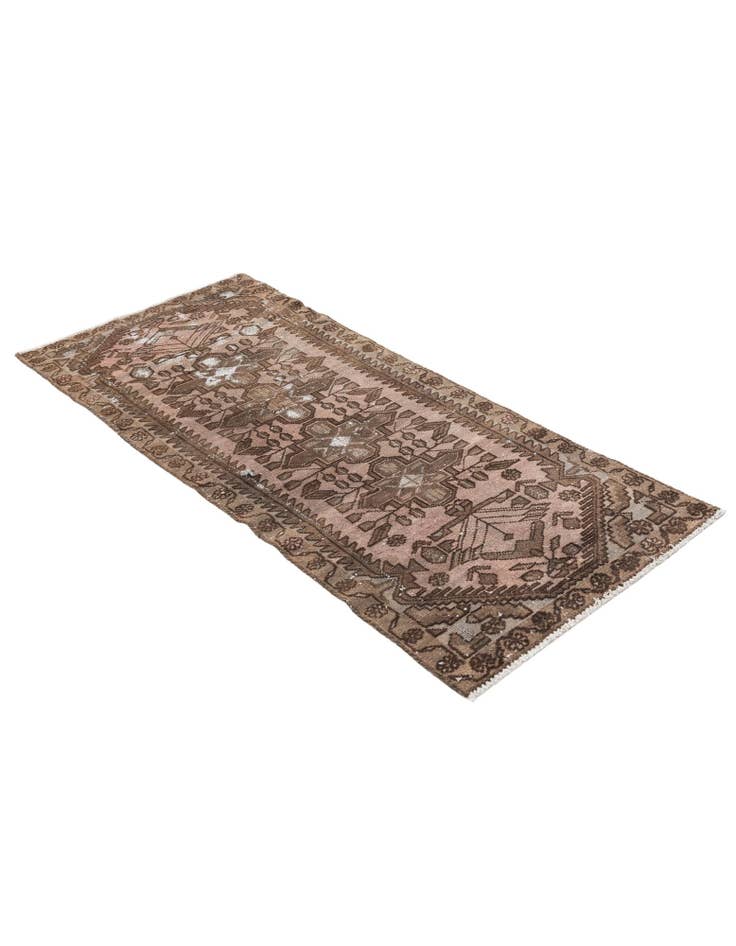 Detail image of  2' 5 x 5' 7  Hand Knotted Ultra Vintage Persian Wool Runner Rug