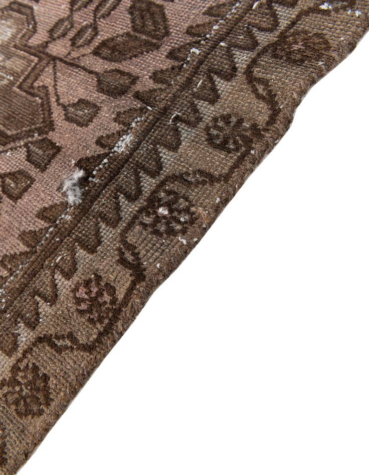 Detail image of  2' 5 x 5' 7  Hand Knotted Ultra Vintage Persian Wool Runner Rug