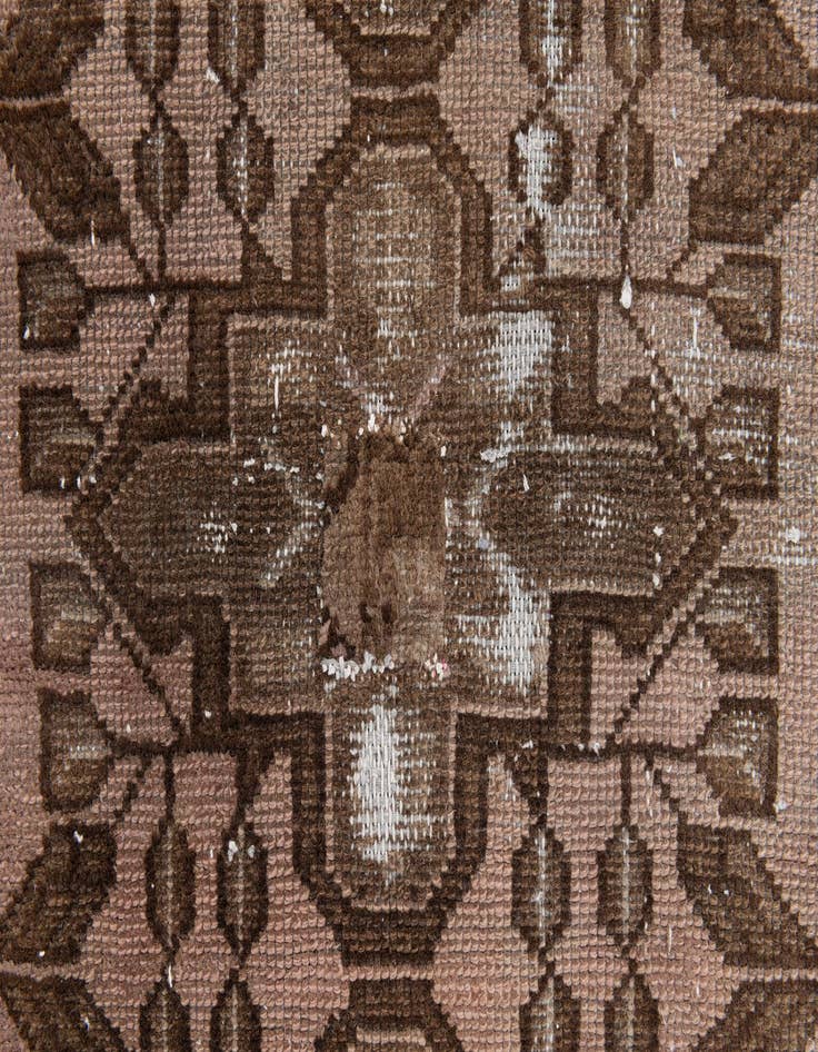 Detail image of  2' 5 x 5' 7  Hand Knotted Ultra Vintage Persian Wool Runner Rug