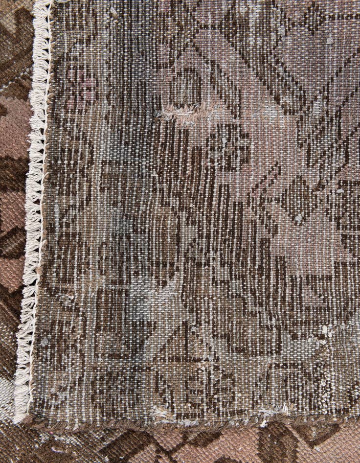 Detail image of  2' 5 x 5' 7  Hand Knotted Ultra Vintage Persian Wool Runner Rug