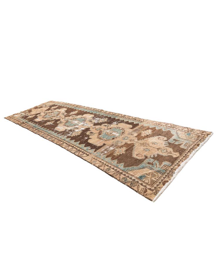 Detail image of  3' 1 x 9' 4  Hand Knotted Ultra Vintage Persian Wool Runner Rug