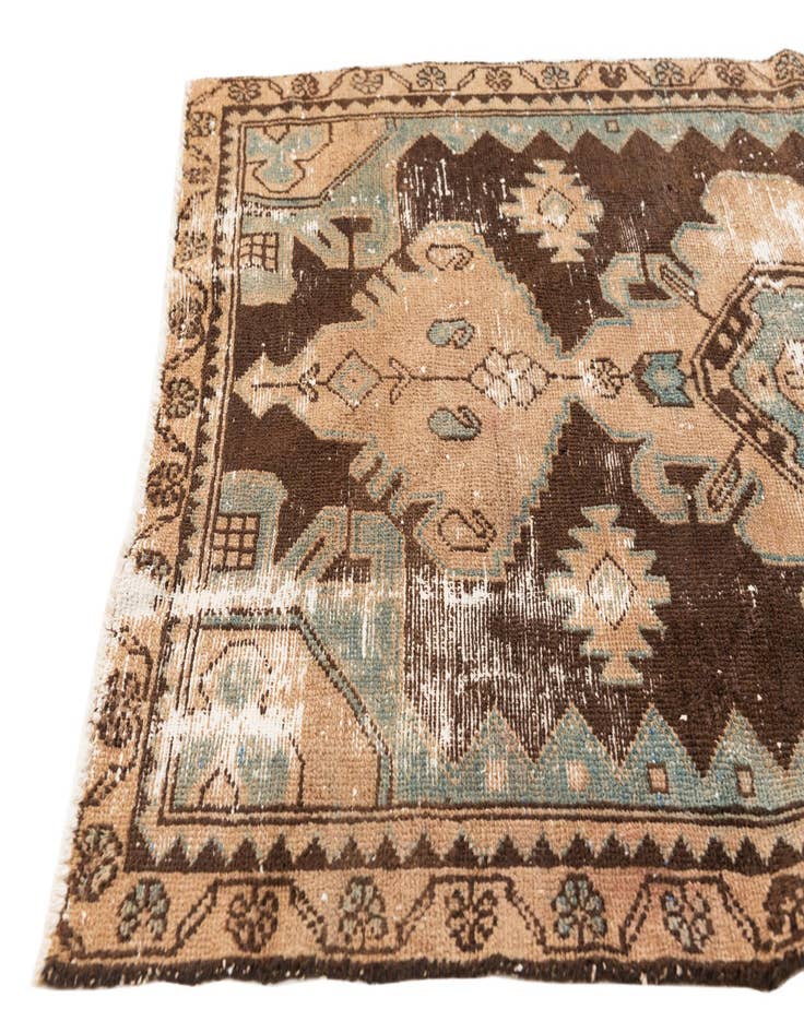 Detail image of  3' 1 x 9' 4  Hand Knotted Ultra Vintage Persian Wool Runner Rug