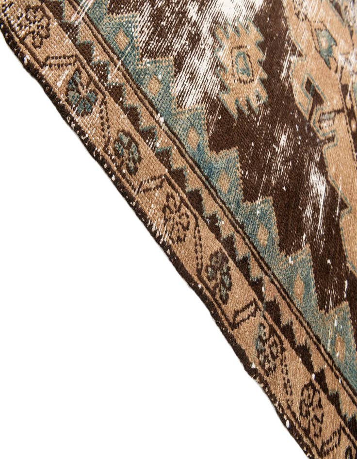 Detail image of  3' 1 x 9' 4  Hand Knotted Ultra Vintage Persian Wool Runner Rug