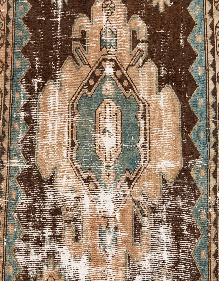 Detail image of  3' 1 x 9' 4  Hand Knotted Ultra Vintage Persian Wool Runner Rug