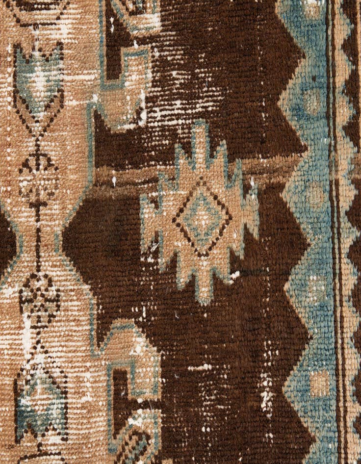 Detail image of  3' 1 x 9' 4  Hand Knotted Ultra Vintage Persian Wool Runner Rug