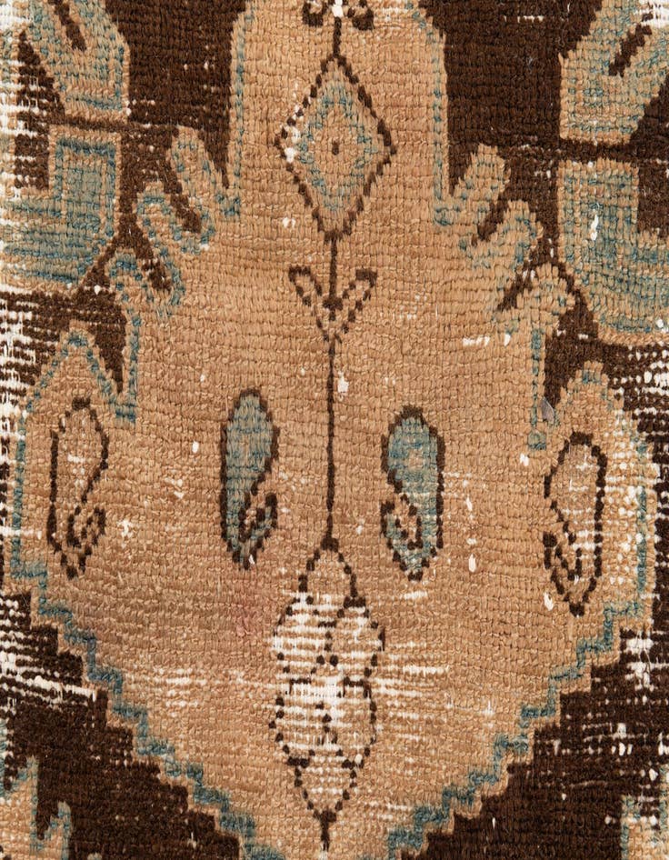 Detail image of  3' 1 x 9' 4  Hand Knotted Ultra Vintage Persian Wool Runner Rug