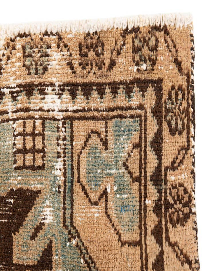 Detail image of  3' 1 x 9' 4  Hand Knotted Ultra Vintage Persian Wool Runner Rug