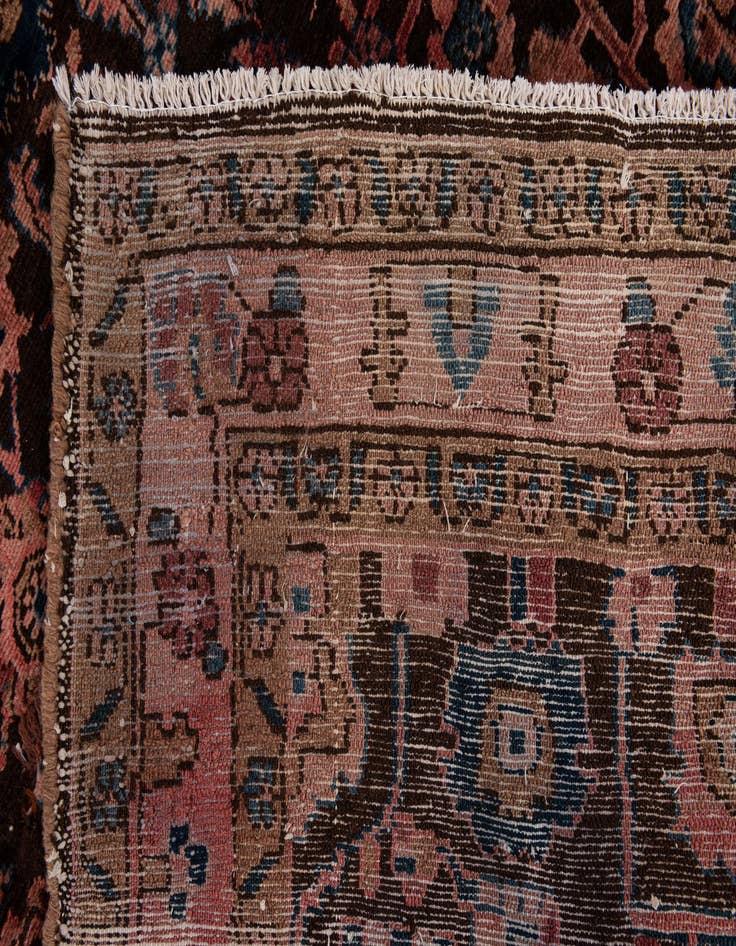 Detail image of  3' 10 x 9' 4  Hand Knotted Ultra Vintage Persian Wool Runner Rug