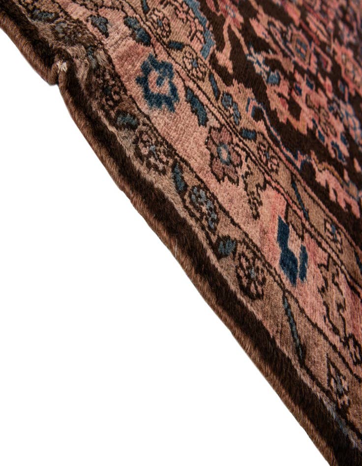 Detail image of  3' 10 x 9' 4  Hand Knotted Ultra Vintage Persian Wool Runner Rug