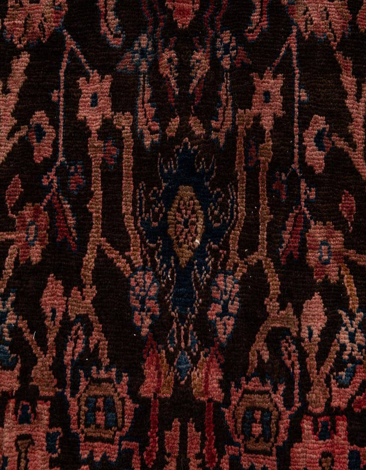 Detail image of  3' 10 x 9' 4  Hand Knotted Ultra Vintage Persian Wool Runner Rug