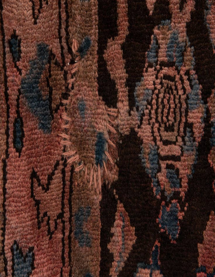 Detail image of  3' 10 x 9' 4  Hand Knotted Ultra Vintage Persian Wool Runner Rug