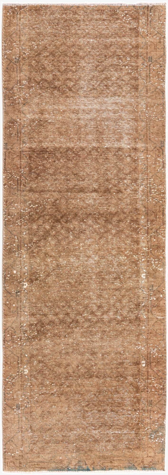  3' 1 x 8' 8  Hand Knotted Ultra Vintage Persian Wool Runner Rug