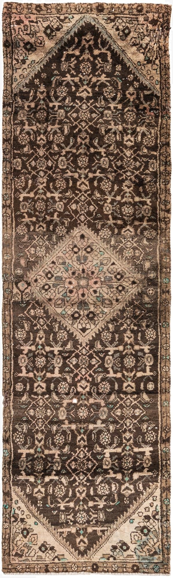  2' 8 x 9' 9  Hand Knotted Ultra Vintage Persian Wool Runner Rug