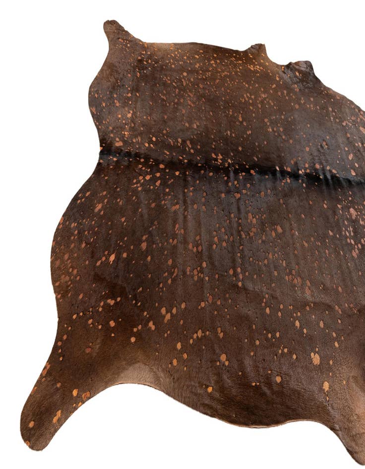 Detail image of  7' 1 x 7' 9 Cowhide Leather Square Rug