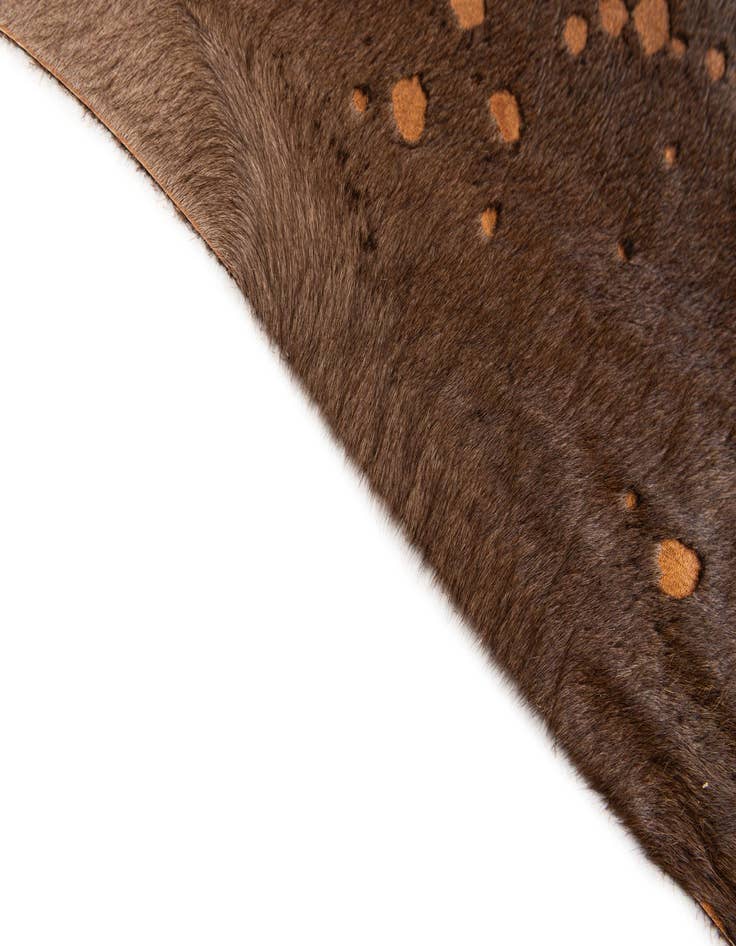 Detail image of  7' 1 x 7' 9 Cowhide Leather Square Rug