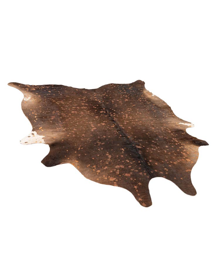 Detail image of  6' 7 x 6' 11 Cowhide Leather Square Rug