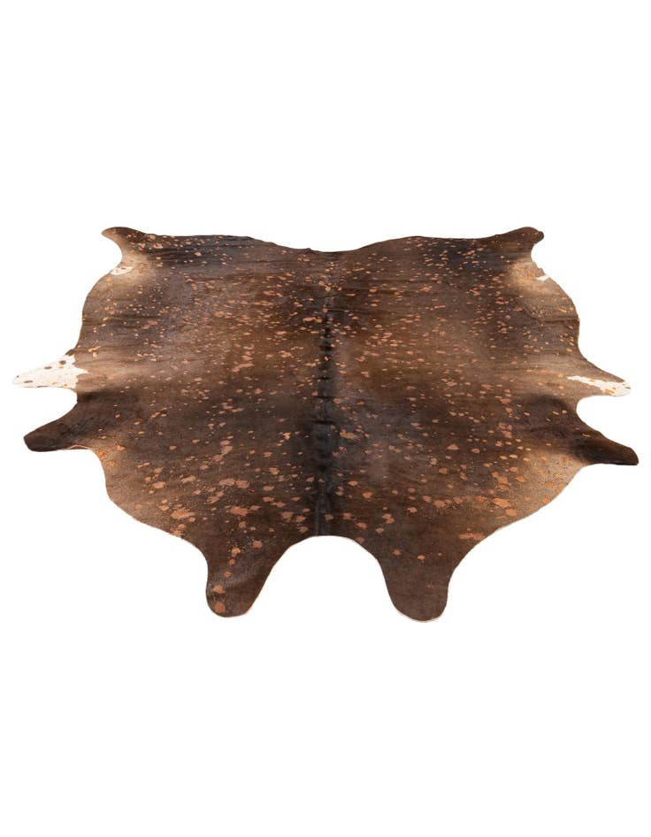 Detail image of  6' 7 x 6' 11 Cowhide Leather Square Rug