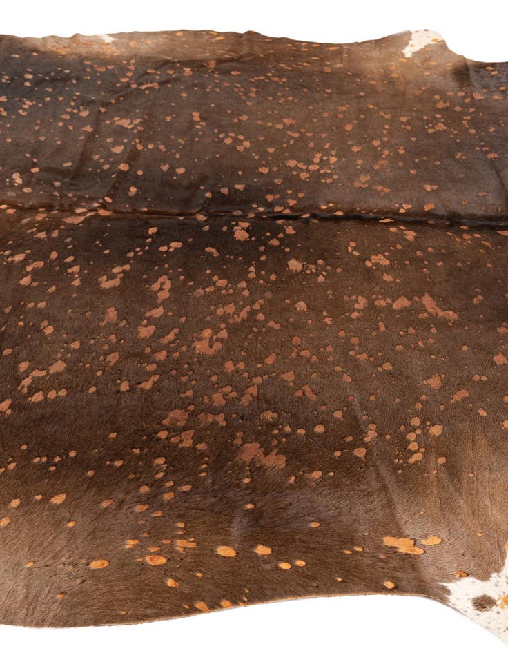 Detail image of  6' 7 x 6' 11 Cowhide Leather Square Rug