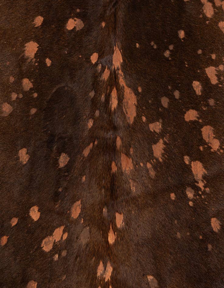 Detail image of  6' 7 x 6' 11 Cowhide Leather Square Rug