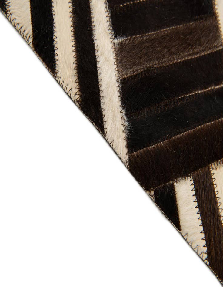 Detail image of  6' x 6' 7 Cowhide Stocks Square Rug