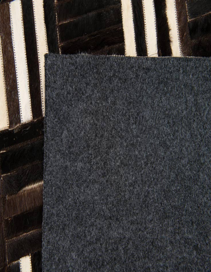 Detail image of  6' x 6' 7 Cowhide Stocks Square Rug