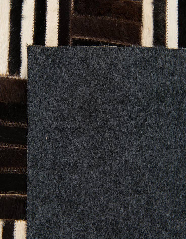 Detail image of  5' 11 x 6' 8 Cowhide Stocks Square Rug