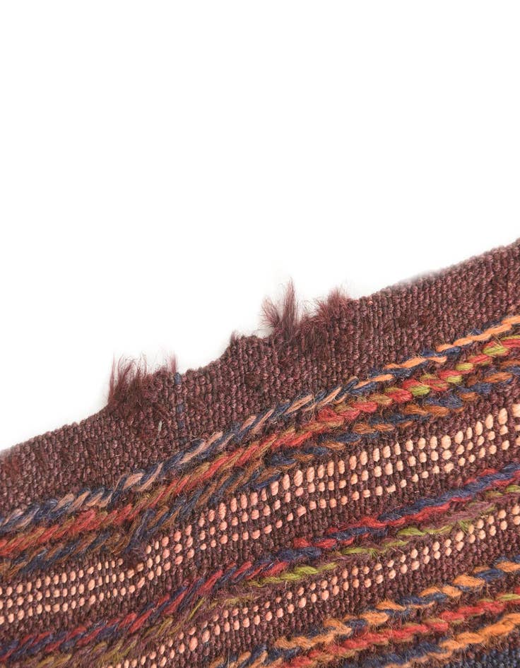 Detail image of  4' x 4' 2  Hand Woven Kilim Afghan Wool Square Rug