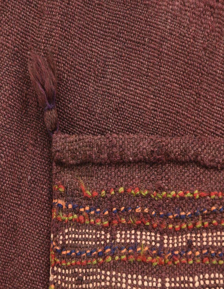 Detail image of  4' x 4' 2  Hand Woven Kilim Afghan Wool Square Rug