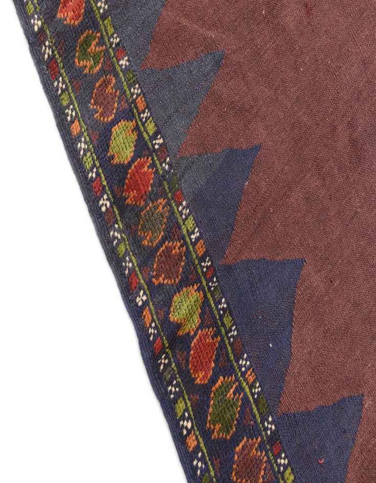 Detail image of  4' x 4' 2  Hand Woven Kilim Afghan Wool Square Rug