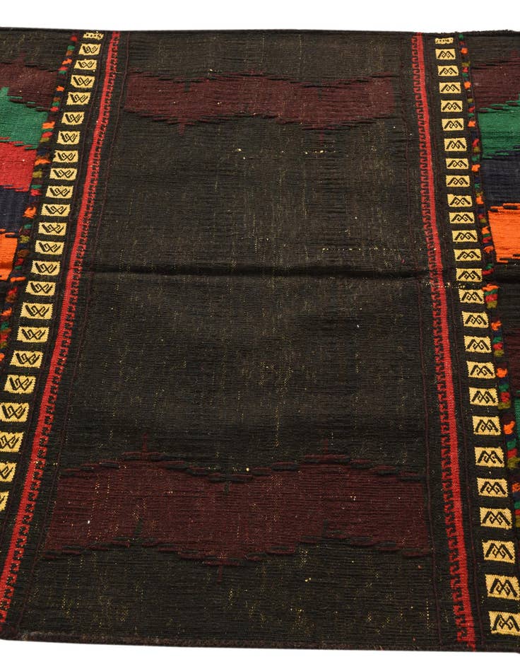 Detail image of  4' x 4'  Hand Woven Kilim Fars Wool Square Rug