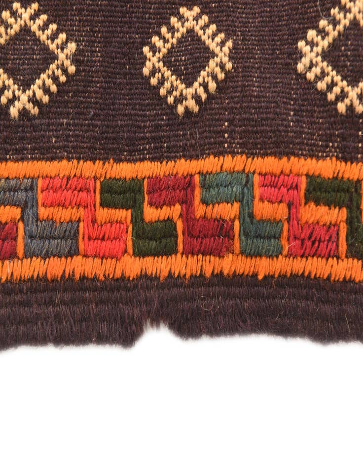 Detail image of  3' 3 x 3' 5  Hand Woven Kilim Modern Wool Square Rug