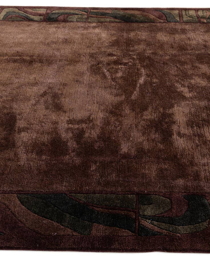 Detail image of  6' 7 x 7' 5  Hand Knotted Nepal Wool Square Rug