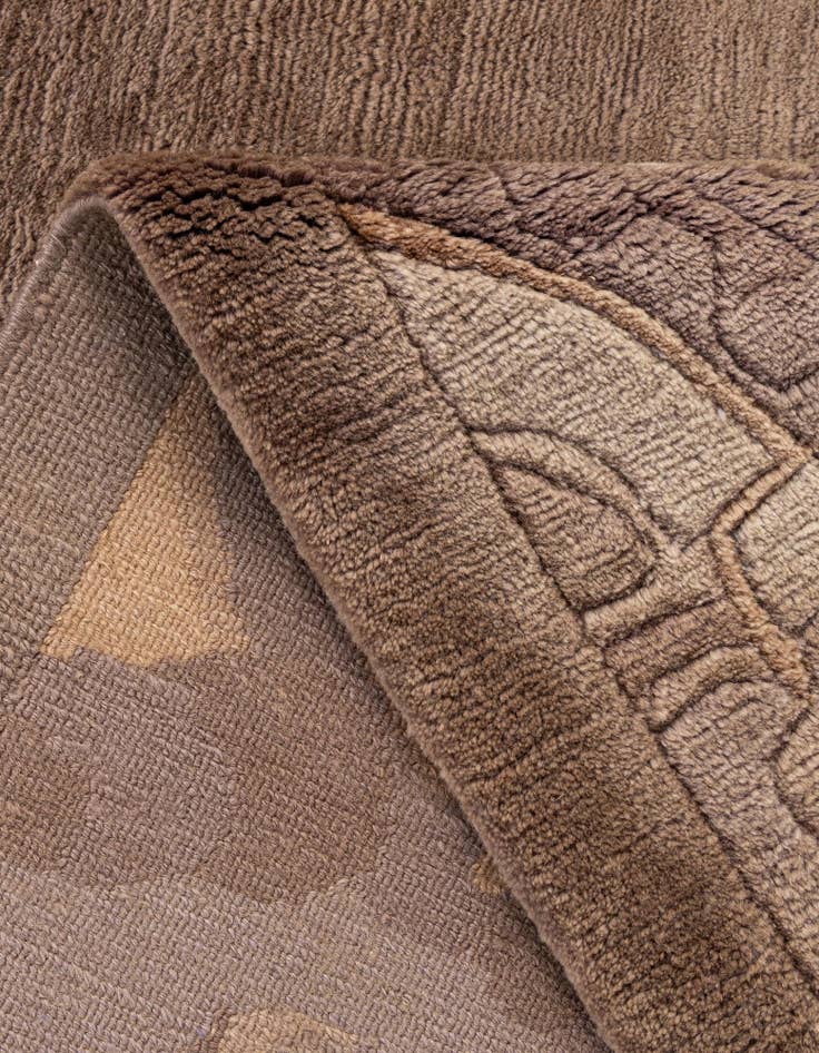 Detail image of  8' 3 x 8' 3  Hand Knotted Tibet Wool Square Rug