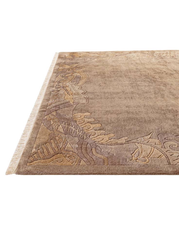 Detail image of  8' 3 x 8' 3  Hand Knotted Tibet Wool Square Rug