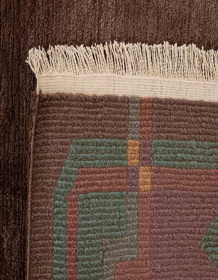 Detail image of  8' x 8' 1  Hand Knotted Tibet Wool Square Rug