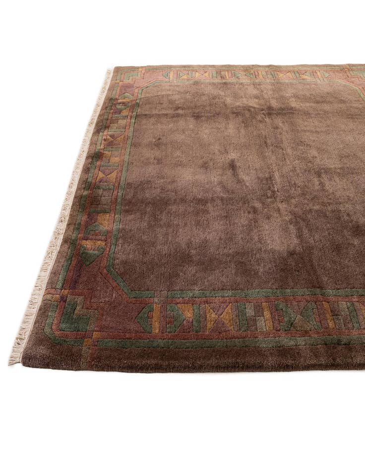 Detail image of  8' x 8' 1  Hand Knotted Tibet Wool Square Rug