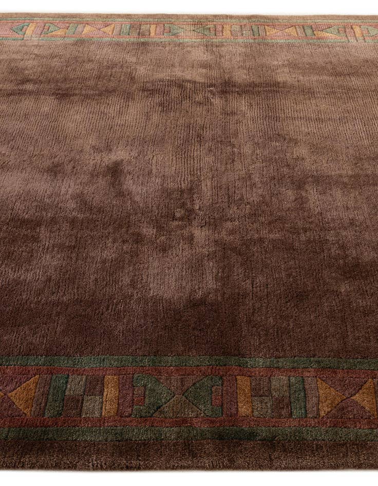 Detail image of  8' x 8' 1  Hand Knotted Tibet Wool Square Rug