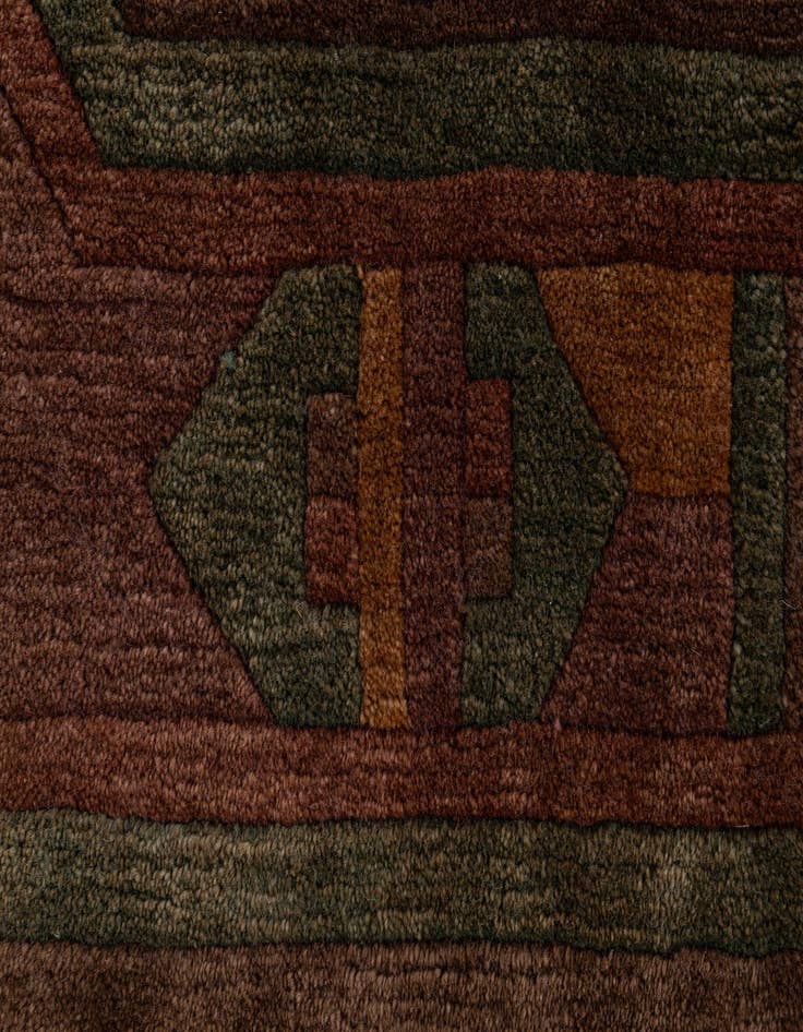 Detail image of  8' x 8' 1  Hand Knotted Tibet Wool Square Rug