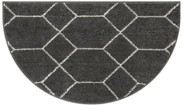  2' 2 x 3' 7 Lattice Frieze Hearth Rug