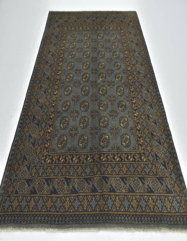 Detail image of  5' 6 x 8'  Hand Knotted Afghan Akhche Wool Rug