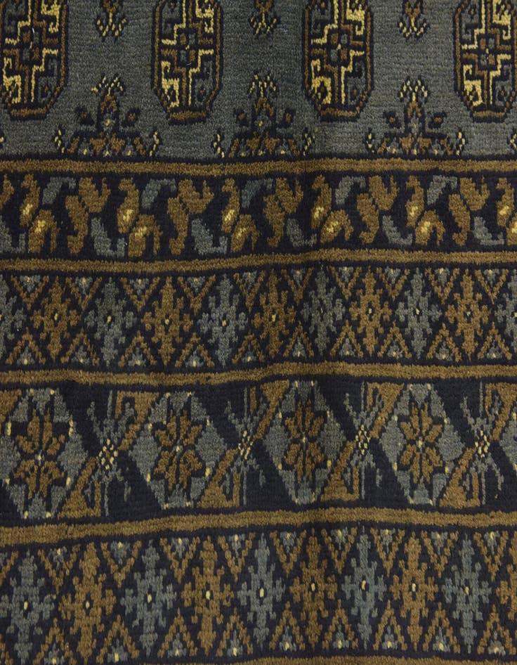 Detail image of  5' 6 x 8'  Hand Knotted Afghan Akhche Wool Rug