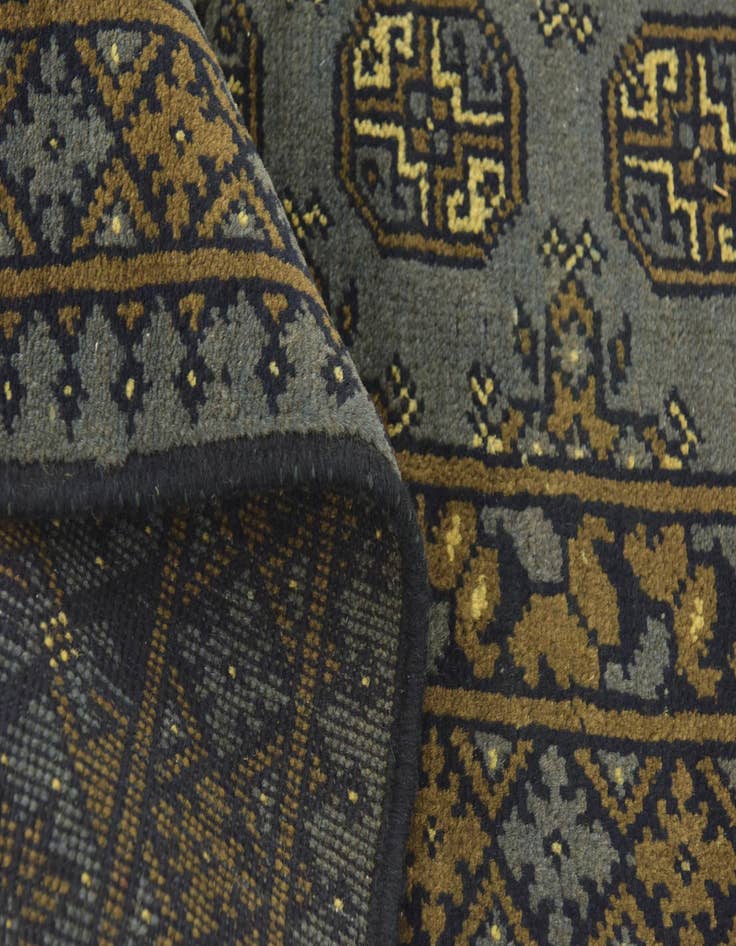 Detail image of  5' 6 x 8'  Hand Knotted Afghan Akhche Wool Rug