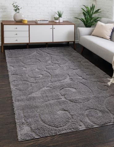  5' x 8' Botanical Shag Rug