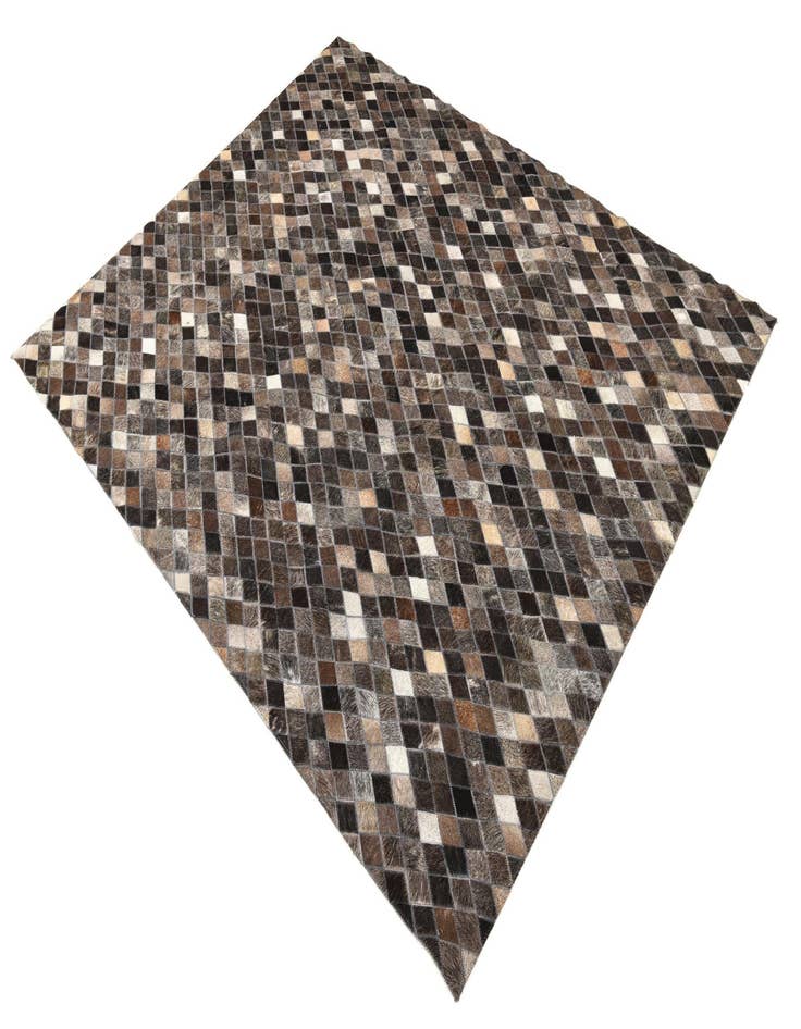 Detail image of  5' x 6' 2 Cowhide Leather Rug