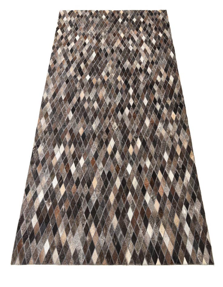 Detail image of  5' x 6' 2 Cowhide Leather Rug