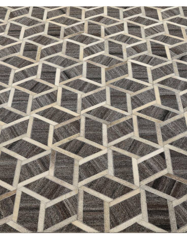 Detail image of  5' 1 x 8' 2 Cowhide Rug