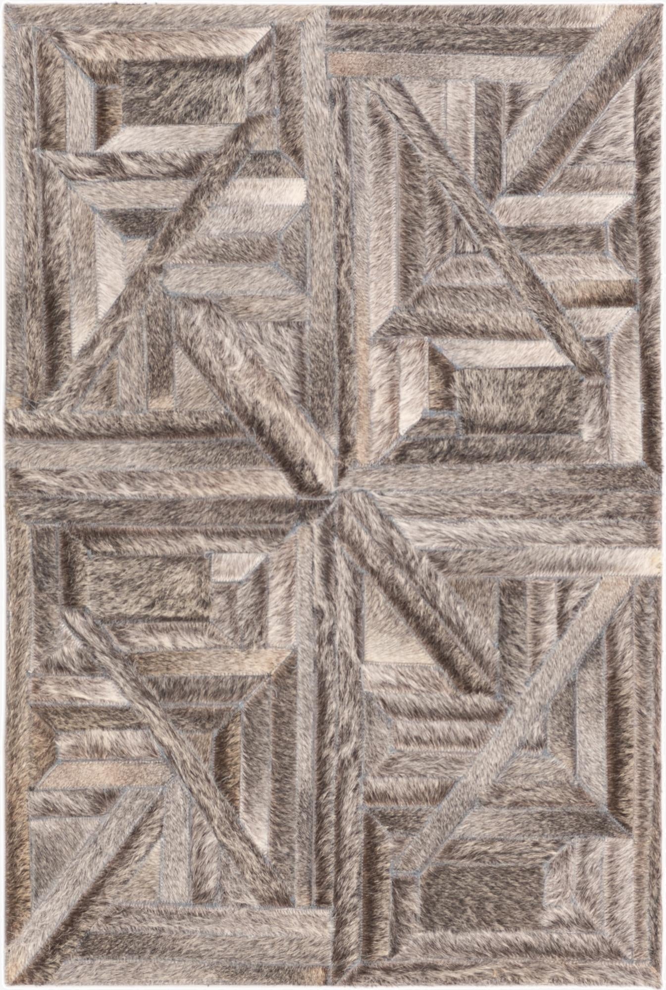  2' x 2' 10 Cowhide Rug