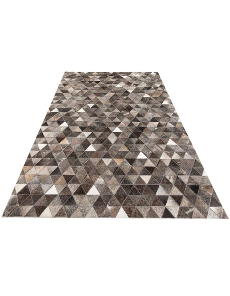 Detail image of  5' 1 x 8' 1 Cowhide Stocks Rug